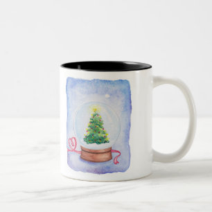 The Ghost Wore Yellow Socks- Snow Globe mug