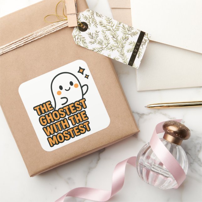 The Ghostest with the Mostest – Halloween Sticker (Gifting)