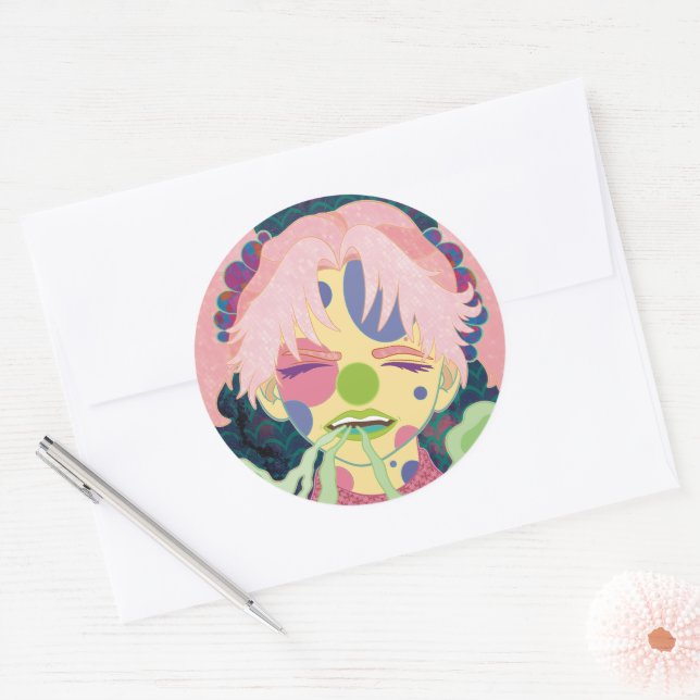The Ghosts Inside of Me Classic Round Sticker (Envelope)