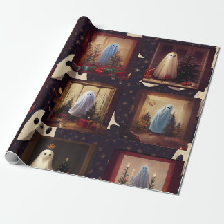 The Ghosts of Christmas Wrapping Paper