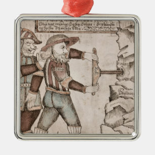 The giant Baugi, persuaded by Odin Metal Ornament