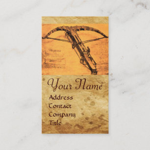 THE GIANT CROSSBOW MONOGRAM BUSINESS CARD