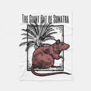 The Giant Rat of Sumatra Holmesian Sherlock Holmes Fleece Blanket