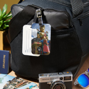 The giant statue of Maitreya Buddha luggage Tag