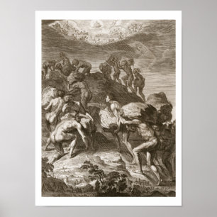 The Giants Attempt to Scale Heaven by Piling Mount Poster