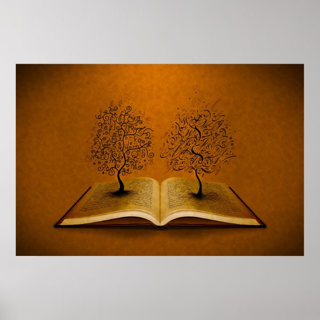 The GiddyUp Tree and The Bickham Script Tree Poster (Front)