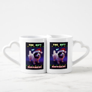 The Gift Of Happiness Puppy 25 December Christmas Coffee Mug Set