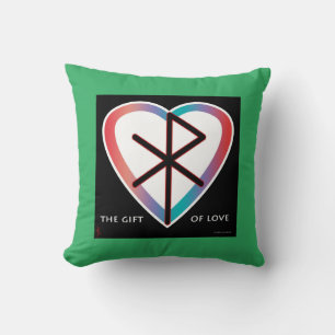 The Gift of Love Bindrune Pillow