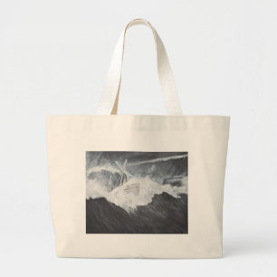 The Gigantic Wave Large Tote Bag