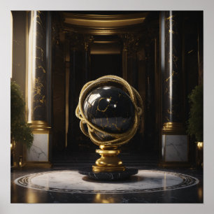 The Gilded Axis of Power Poster