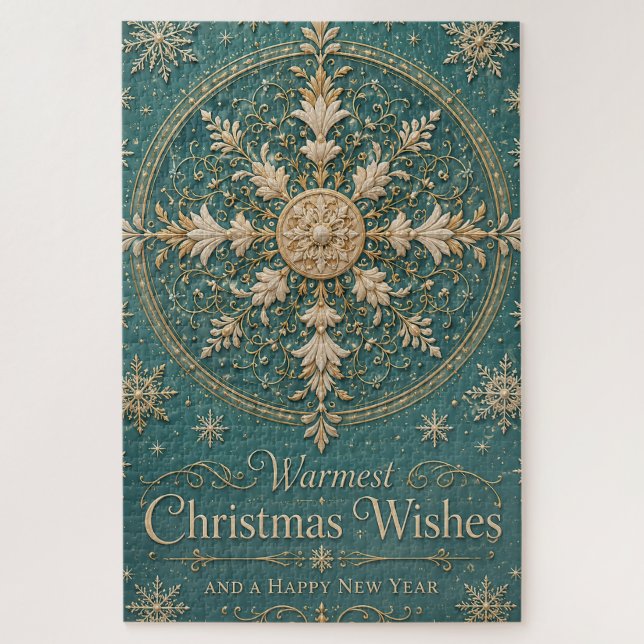 The Gilded Frost Mandala Jigsaw Puzzle (Vertical)