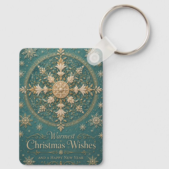 The Gilded Frost Mandala Key Ring (Back)