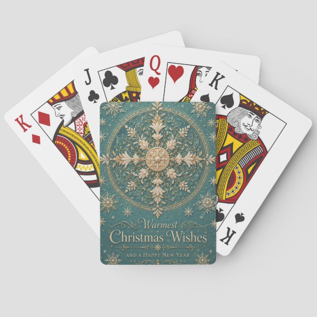 The Gilded Frost Mandala Playing Cards (Back)