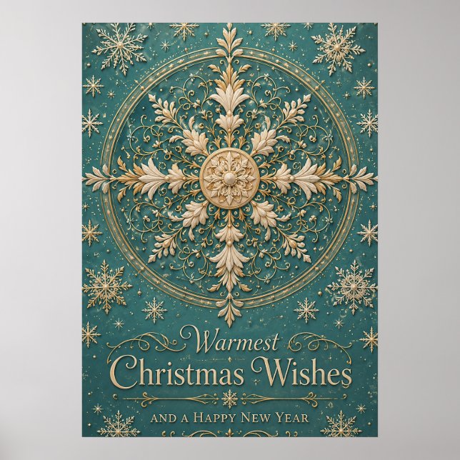 The Gilded Frost Mandala Poster (Front)