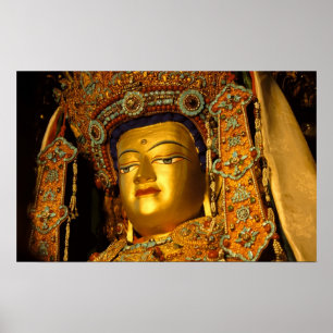 The gilded Jowo Buddha Statue, Jokhang Temple, Poster