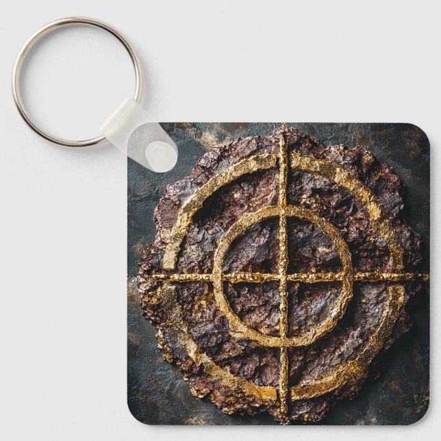 The Gilded Sigil Key Ring (Front)