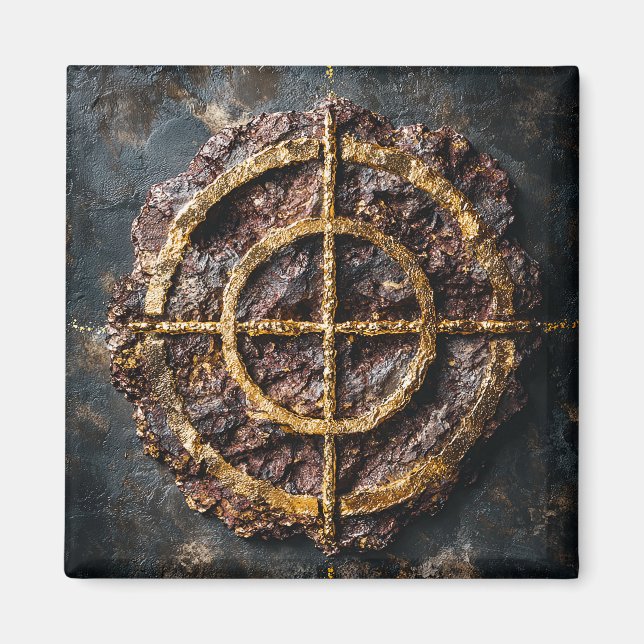 The Gilded Sigil Magnet (Front)