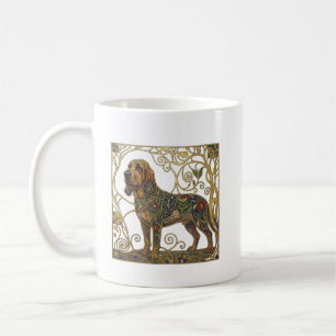 The Gilded Tracker: Viennese Secession Bloodhound Coffee Mug