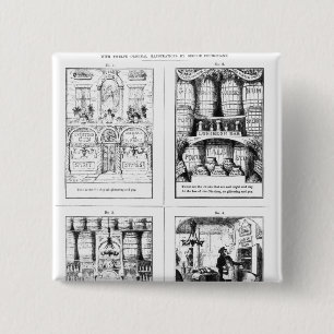 The Gin Shop 15 Cm Square Badge
