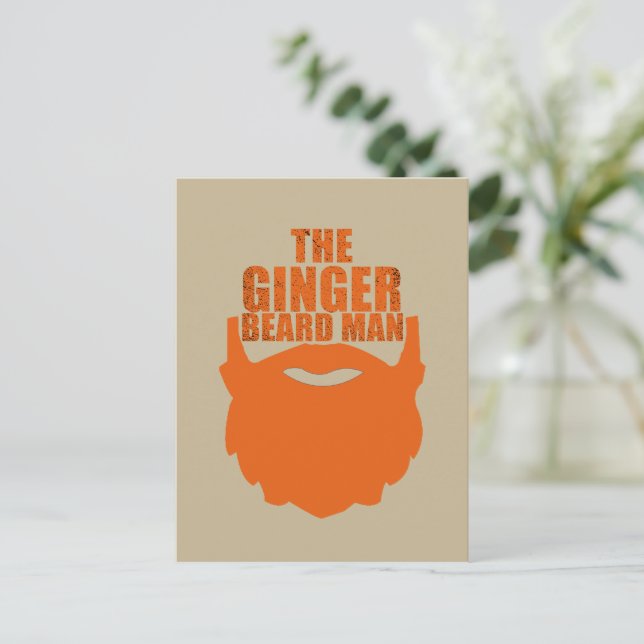 The ginger beard man postcard (Standing Front)