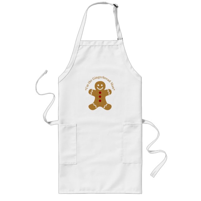 The Gingerbread Man Long Apron (Front)