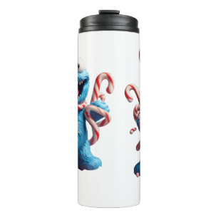 The Gingerbread Monster   Funny Christmas Art Thermal Tumbler