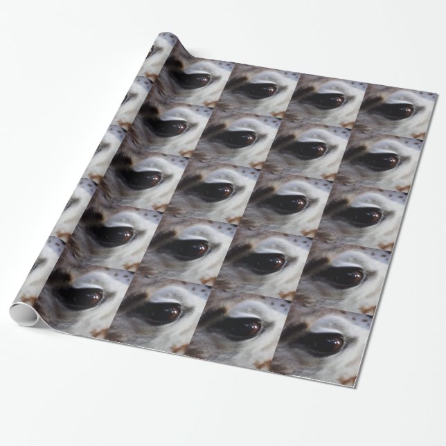 The Giraffe Eye Wrapping Paper (Unrolled)
