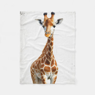 The giraffe  fleece blanket