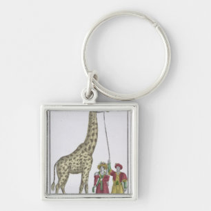 The Giraffe Presented to the King Key Ring