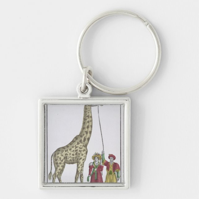 The Giraffe Presented to the King Key Ring (Front)