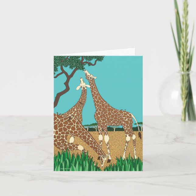 The Giraffes Card (Front)