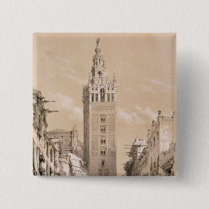 The Giralda, Seville 15 Cm Square Badge