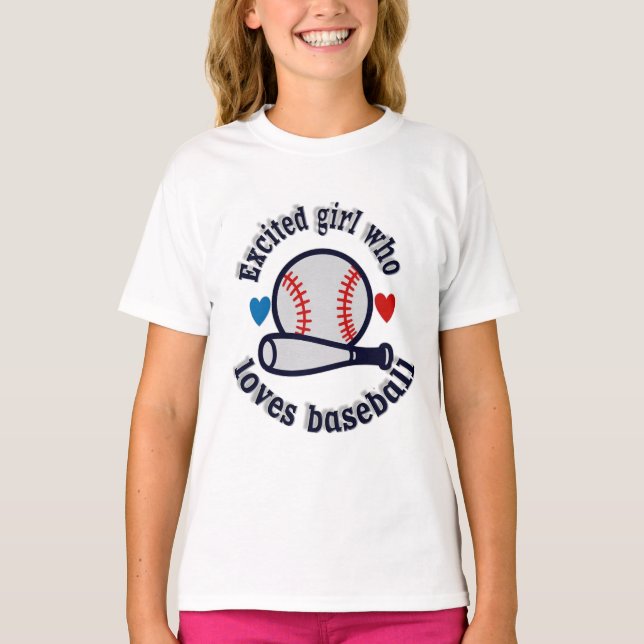 The girl fascinated by baseball: a heartbeat and a T-Shirt (Front)