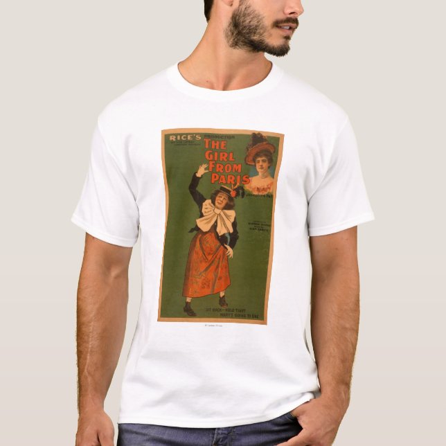 "The Girl from Paris" Theatre Musical Poster T-Shirt (Front)