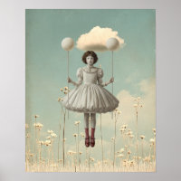 The Girl & Her Cloud | Surreal Storybook Art