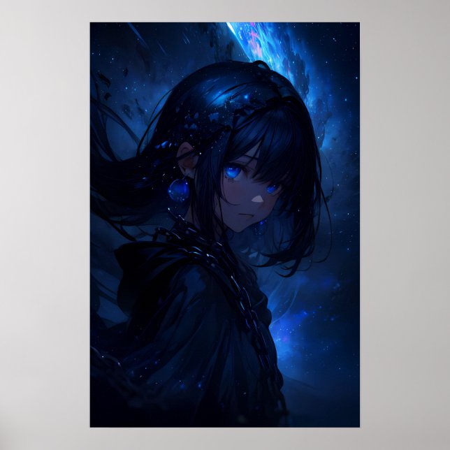 The girl in the cosmic mystery poster (Front)