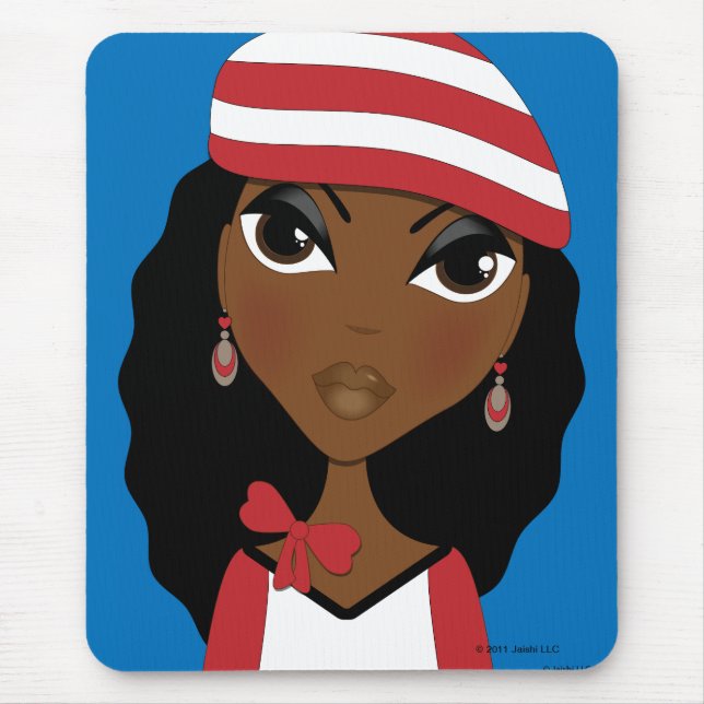 The Girl In The Hat Mousepad (Front)