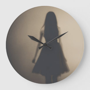 The Girl in the Shadows / Beyond the Light Large Clock
