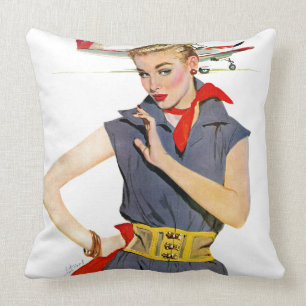 The Girl Who Stole Aeroplanes Cushion