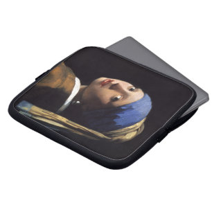 The Girl With A Pearl Earring by Johannes Vermeer Laptop Sleeve