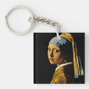 The Girl with a Turban/Girl with the Pearl Earring Key Ring