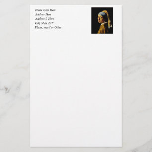 The Girl with a Turban/Girl with the Pearl Earring Stationery