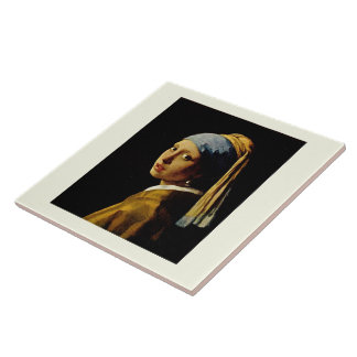 The Girl with a Turban/Girl with the Pearl Earring Tile