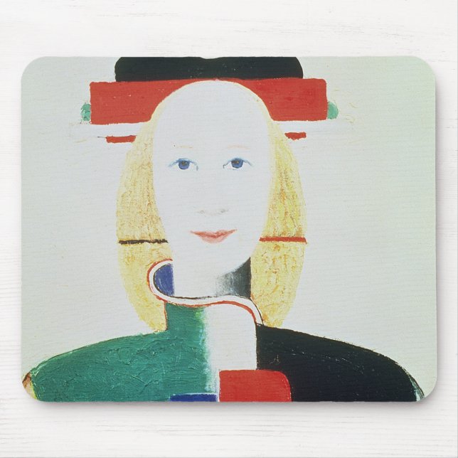 The Girl with the Hat Mouse Pad (Front)