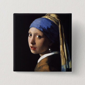 The Girl With The Pearl Earring Button