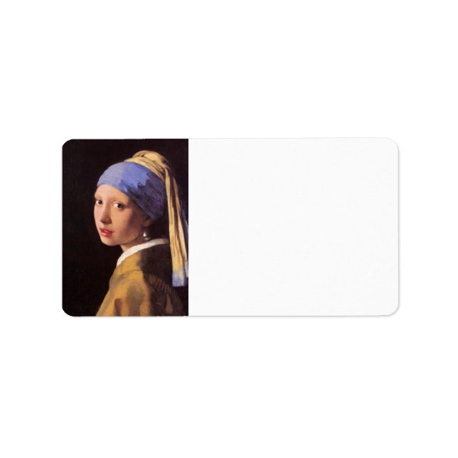 The girl with the pearl earring by Vermeer Label (Front)