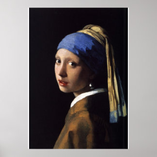 The Girl With The Pearl Earring by Vermeer Poster
