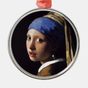 The Girl With The Pearl Earring Metal Tree Decoration