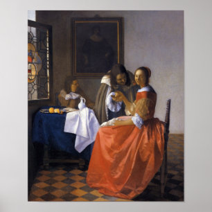 The Girl with the Wineglass Poster