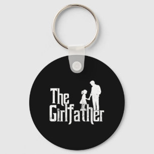 The Girlfather Funny Dad of Girls Fathers Day Key Ring